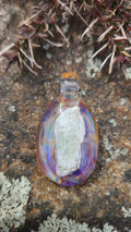 Encased Green Kyanite Glass Pendant